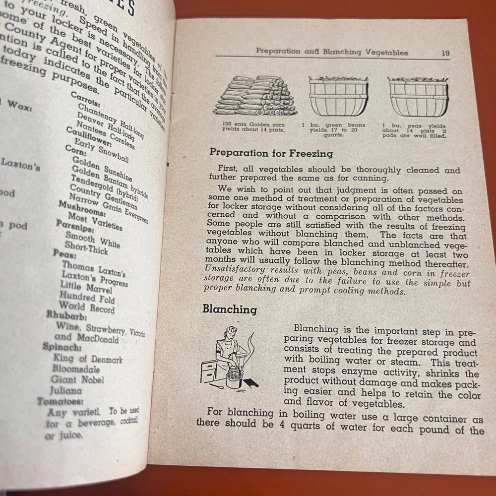 1946 Facts About Freezing Foods Vintage Cookbook Booklet Foster Frosted Foods